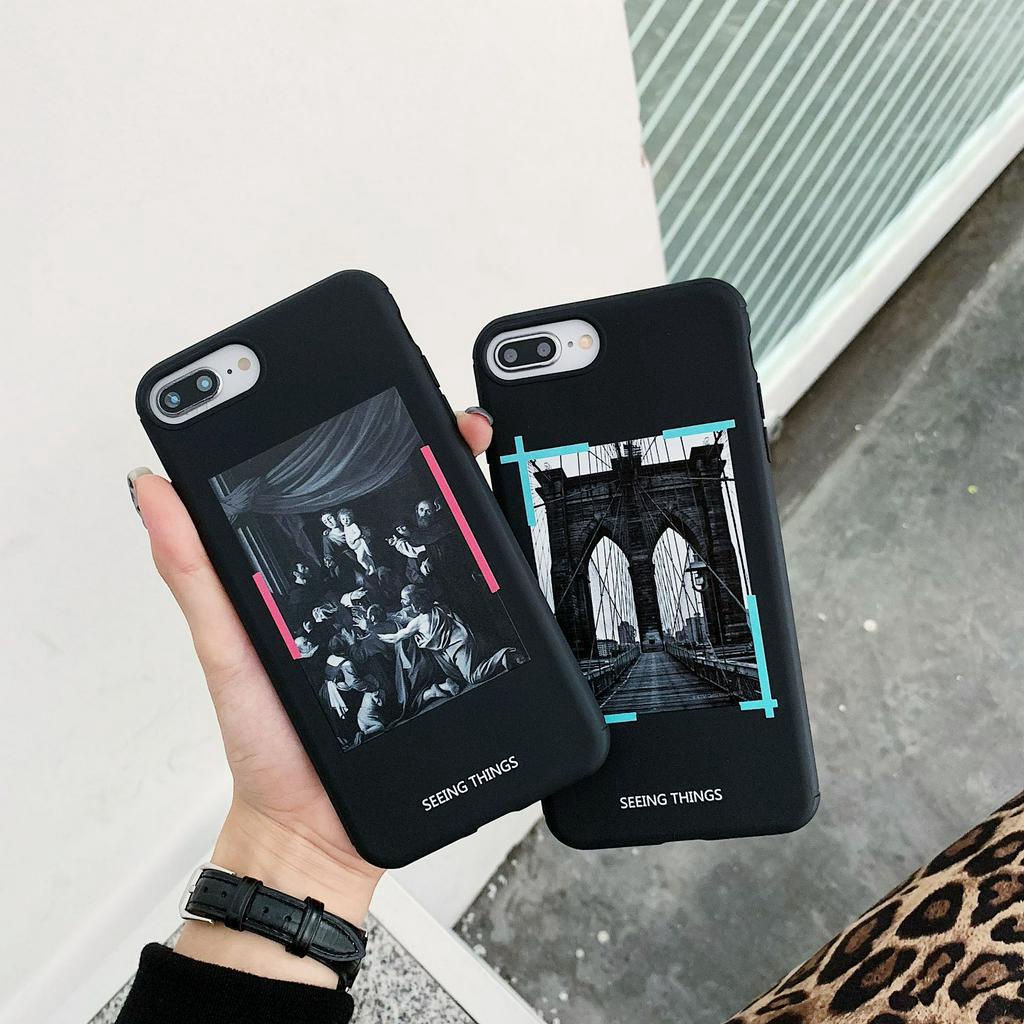 Ốp điện thoại mềm họa tiết tranh sơn dầu cho iPhone 7/8 Plus/X/XS/XS/XS MAX/11/11 PRO/11 Pro MAX/SE2/12