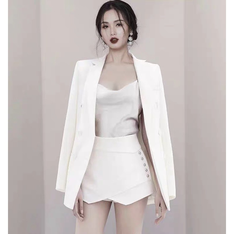 BỘ ÁO VEST VÀ SOOC GIẢ VÁY THANH LỊCH