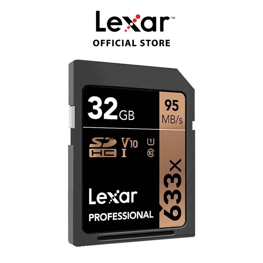 Thẻ Nhớ Lexar 32GB 633X Professional SDHC 95MB/45MB/s - Hàng Chính Hãng