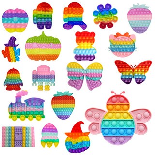 [Loại Lớn] Đồ chơi POP IT TIKTOK RAINBOW nhiều mẫu đồ chơi nhấn bong bóng giảm căng thẳng giá rẻ