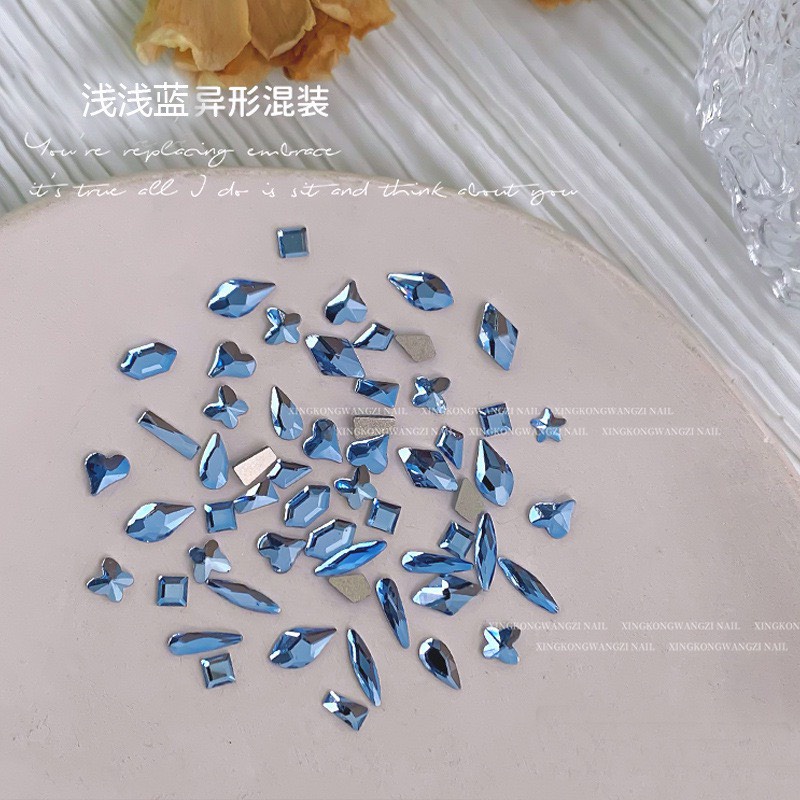 Đá khối chân bằng mix 100 viên