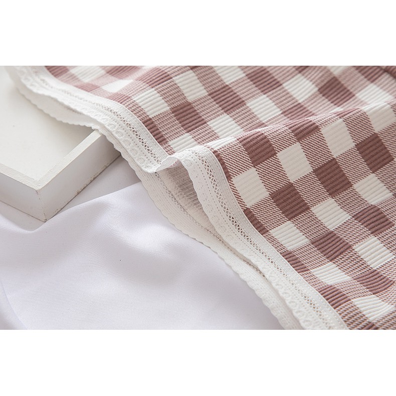 Quần Lót Nữ Cotton Viền Ren Họa Tiết Kẻ Caro Kháng Khuẩn P478 | WebRaoVat - webraovat.net.vn