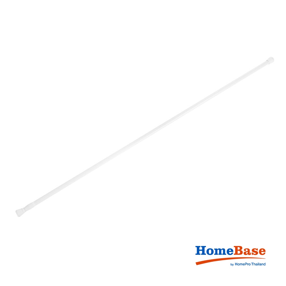 Homebase MOYA Thanh treo rèm tắm HM8303 bằng nhôm phủ PVC 260X2.5X2.5CM màu trắng