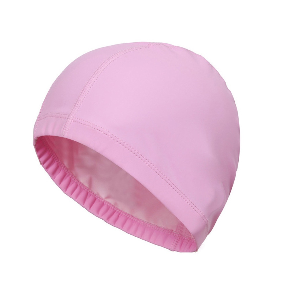 Elastic Waterproof PU Protect Ears Long Hair Sports Swim Pool SPA Hat Swimming Cap for Men Women Adults