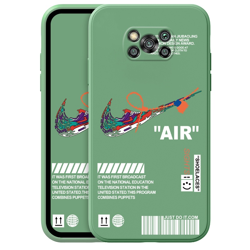 Ốp Điện Thoại Thời Trang Mới Cho Xiaomi Mi POCO X3 Pro 11 10t Pro NFC Pro F3 8 A2 Lite Pocophone 5G Phone Casing  Silicon Fashion Camera Lens Protector Full Cover simple Liquid silicone Cases