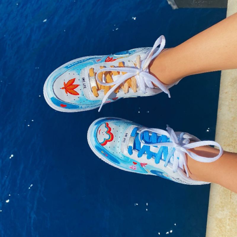 GIÀY AF1 CUSTOM NAM NỮ HÀNG 1:1 FULL BOX TẶNG TẤT + MÓC KHÓA GIÀY