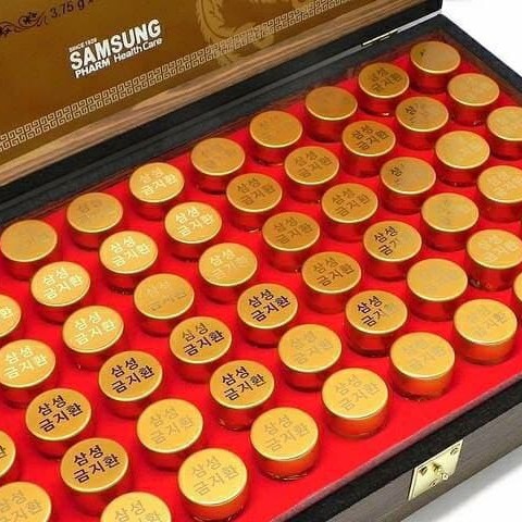 AN CUNG NGƯU HOÀNG HOÀN [HỘP GỖ 60 VIÊN] GUM JEE HWAN HÀN QUỐC, hsd 2021