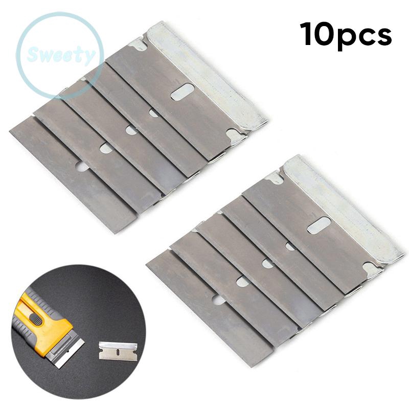 Set 10 lưỡi dao cạo 40mm cho dụng cụ cạo keo thừa cho cửa kính