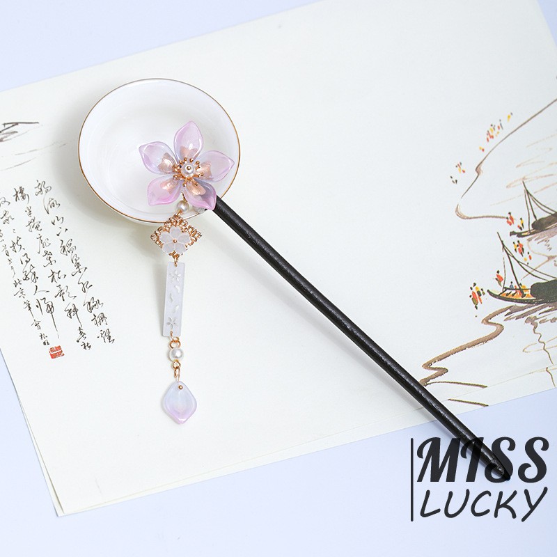 Trâm Cài Tóc Bằng Gỗ Phong Cách Cổ Điển Thanh Lịch