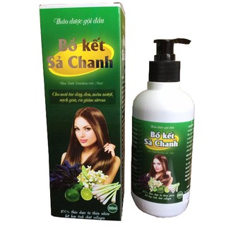 Dầu Gội Thảo Dược BỒ KẾT SẢ CHANH Giảm rụng kích mọc tóc.