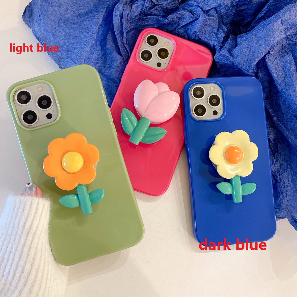 Ốp Điện Thoại tpu Mềm Có Giá Đỡ Hình Hoa Hồng Cho iphone 7 8 plus 13 Pro Max Xr X Xs Xs Max 11 11 Pro Promax 1212 Pro Max