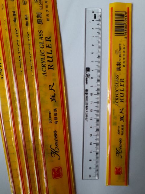 Thước kẻ mica 20cm - 30cm