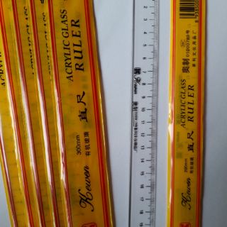 Combo 2 Thước kẻ mica 20cm - 30cm
