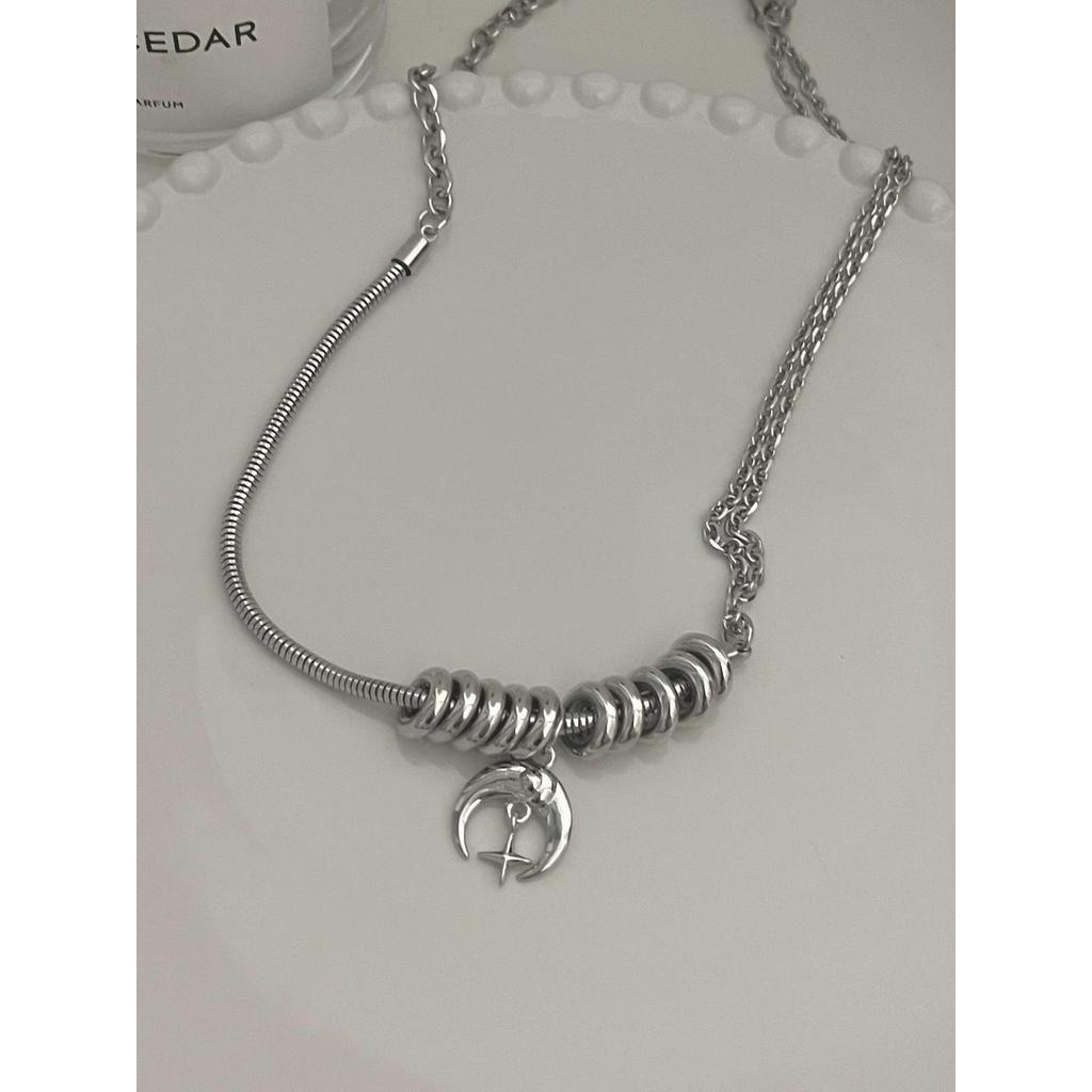 Vòng cổ Mạ Bạc Hình Mặt Trăng Thời Trang