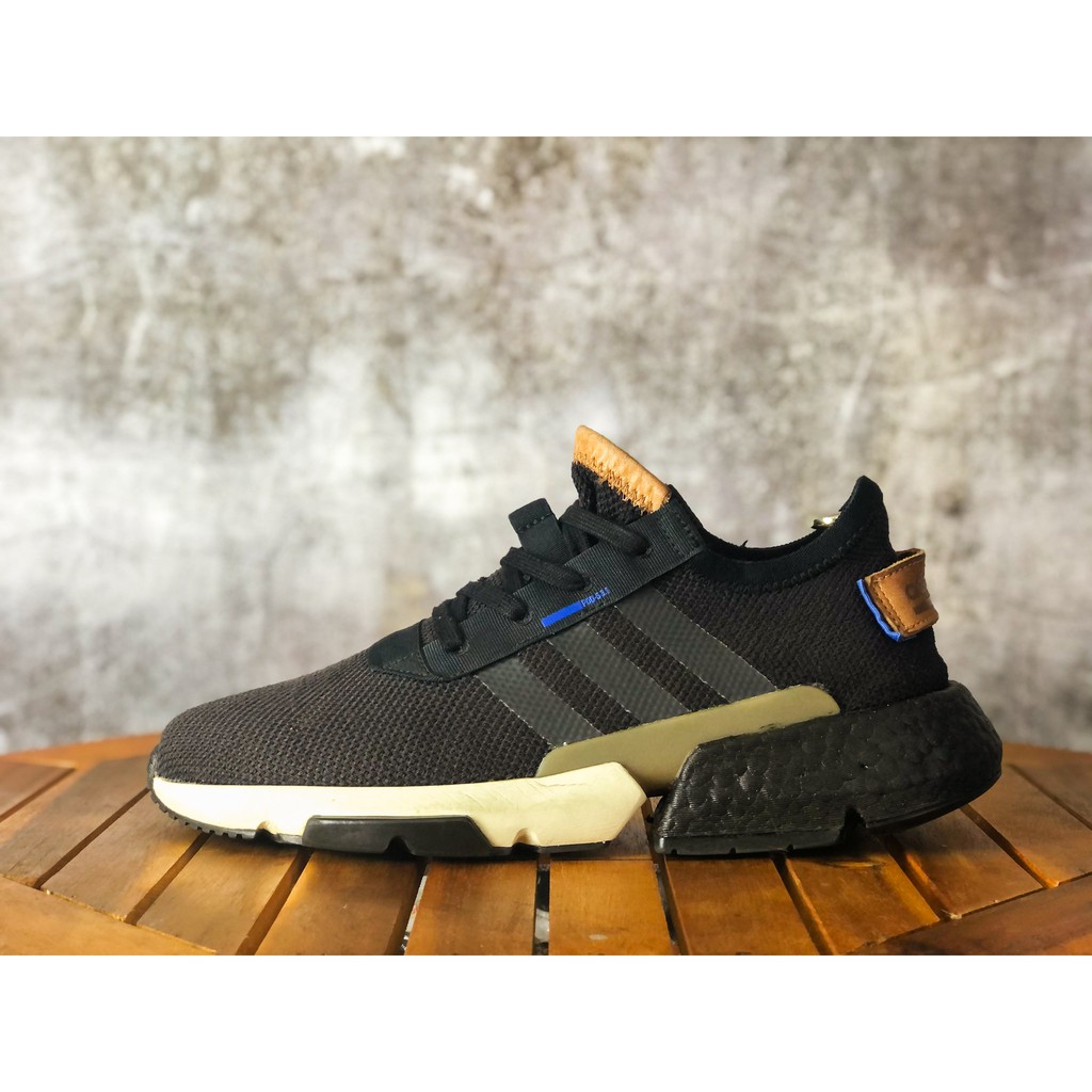 (SIZE 42.5) Giày thể thao chính hãng 2hand ADIDAS POD-S3.1 MENS SHOES CORE (CUSTOM BOOST ĐEN)