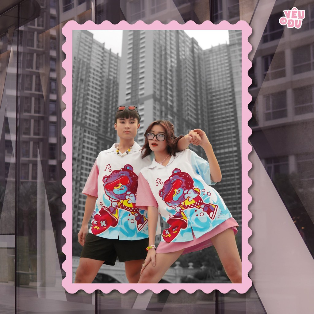 Bowling Shirt - Vui lòng Không Dẫm Lên Tim (Limited Edition: 99 Áo) - YÊU LÀ ĐỦ | BigBuy360 - bigbuy360.vn