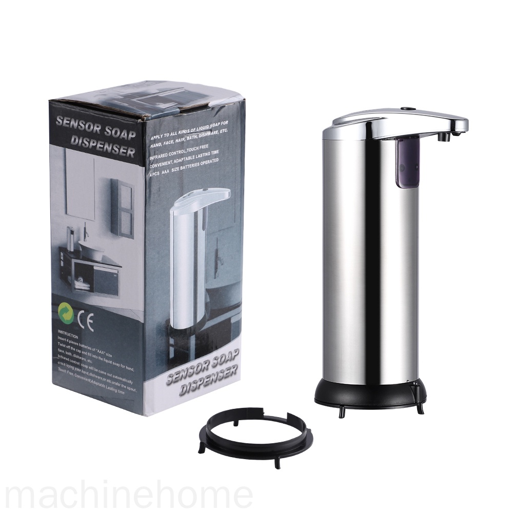 Máy Đựng Sữa Rửa Tay Tự Động Cảm Ứng Ir Bằng Thép Không Gỉ