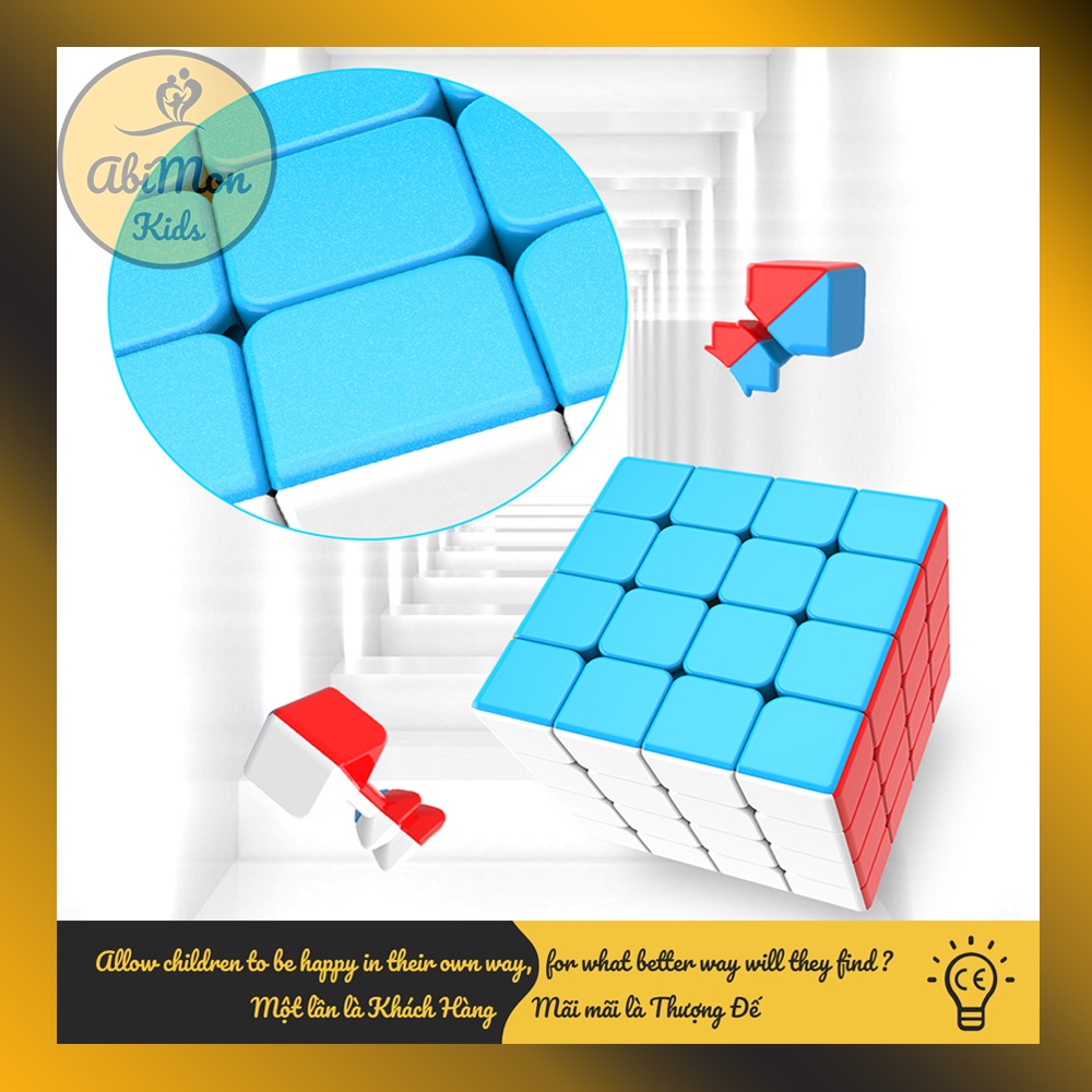 Bộ Rubik 4x4 Lập Phương (QY SpeedCube) ☘️ Montessori cao cấp ✨ (Đồ chơi Gỗ - Đồ chơi Giáo Dục - An toàn - Thông minh)