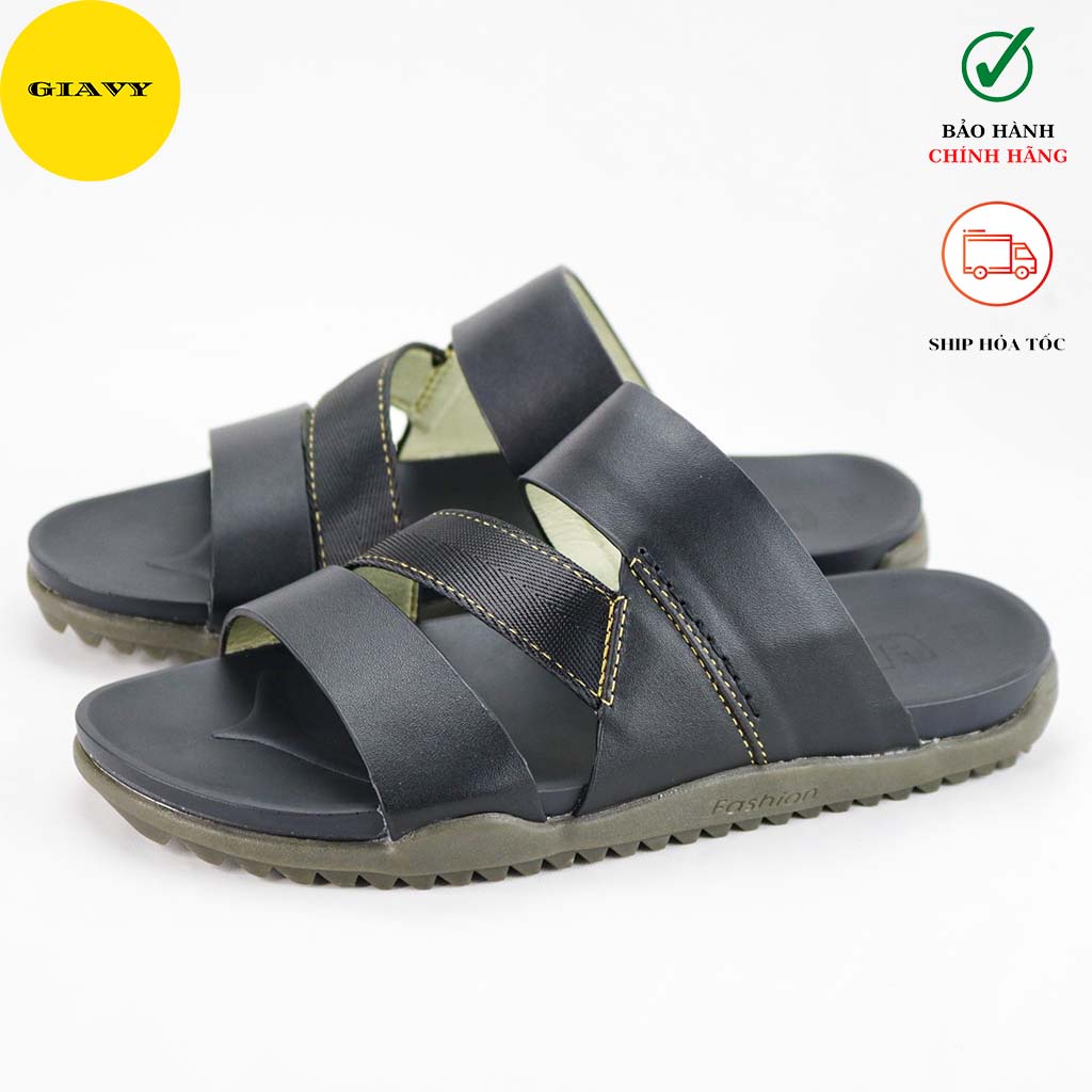 Dép nam quai da, đế doctor thời trang Z0023 - GIAVY