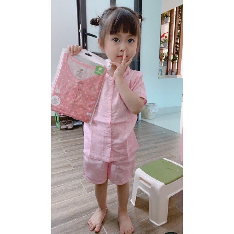 BỘ VẢI XÔ LULLABY CÀI GIỮA CHO BÉ (Sz 6m-4y)