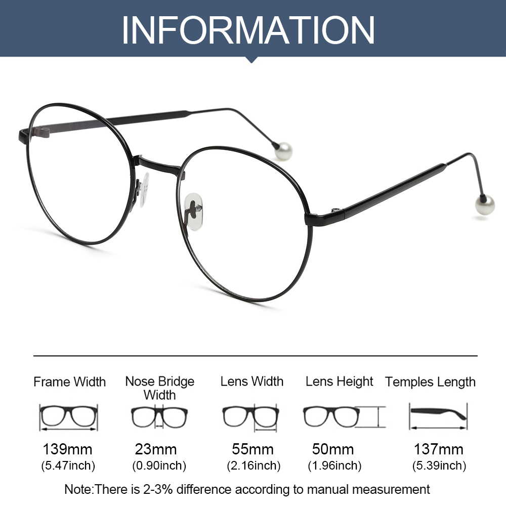 Mắt Kính Gọng Kim Loại Tròn Thời Trang | BigBuy360 - bigbuy360.vn