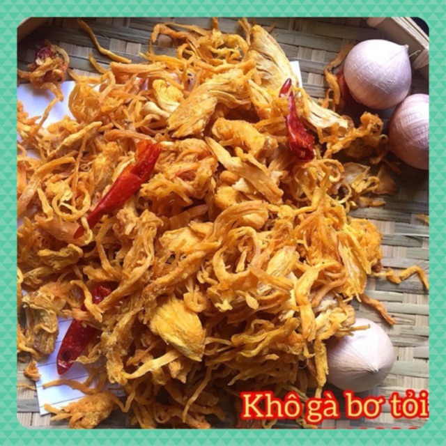 1KG KHÔ GÀ BƠ TỎI NGON LOẠI I