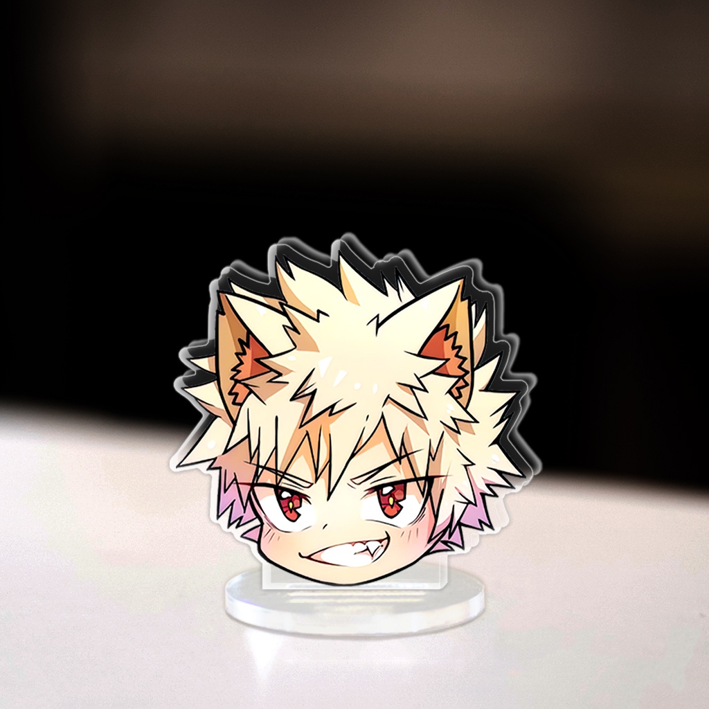 Mô hình Mini My Hero Academia Standee Chibi Anime Manga trang trí góc học tập cao 3cm phụ kiện shop HM Decor