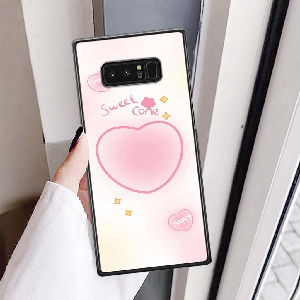 Ốp Samsung Note 8 in hình trái tim, caro kẹo ngọt đầy cá tính siêu đẹp siêu chất