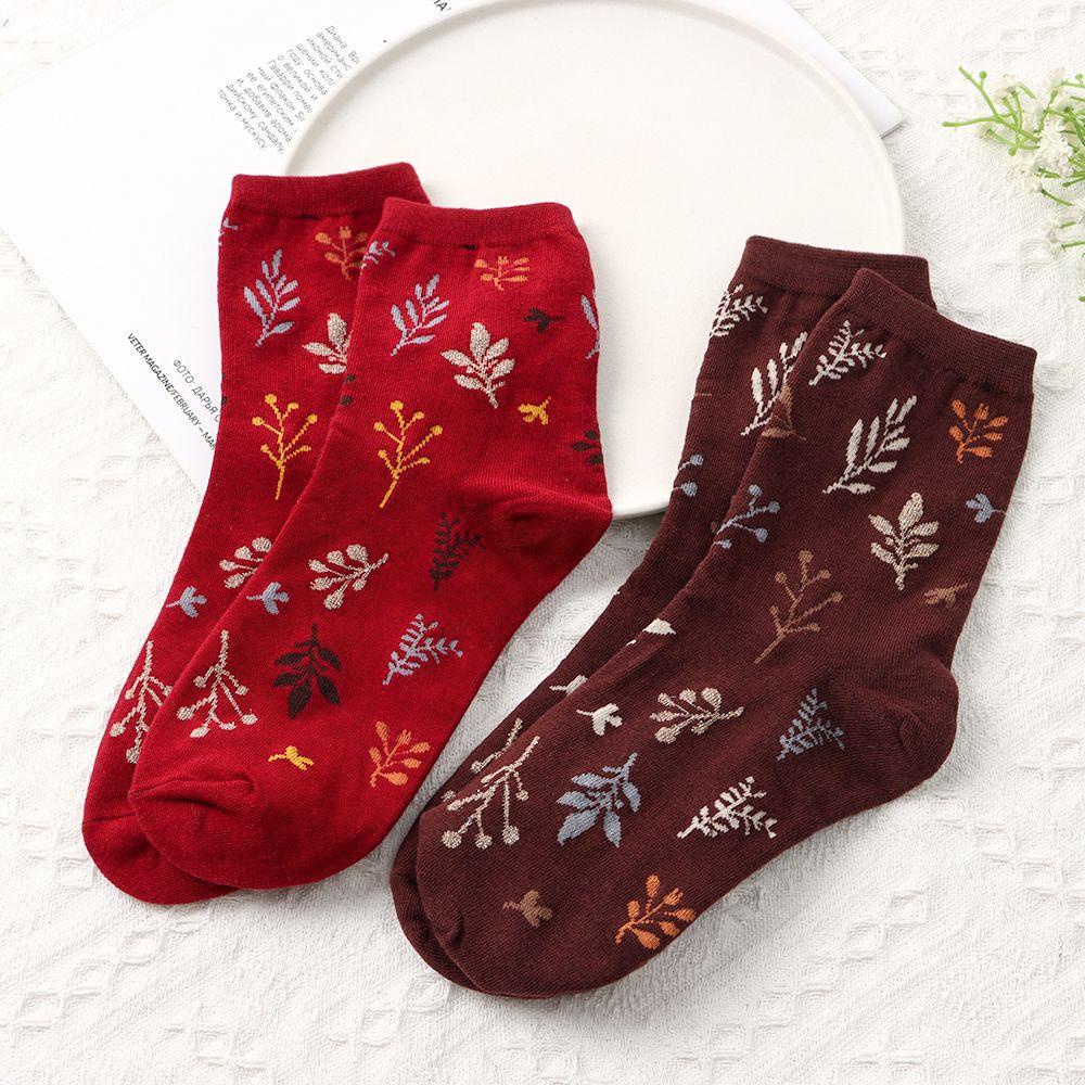 Vớ Cotton Thu Đông Không Đường May In Họa Tiết Thời Trang Phong Cách Nhật Bản