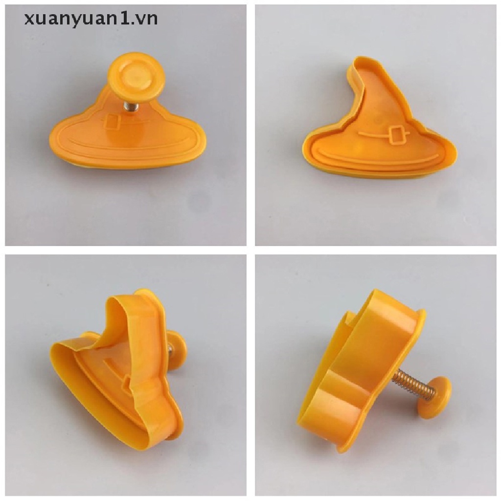 Set 4 Khuôn Nhựa Làm Bánh Phong Cách Halloween Độc Đáo