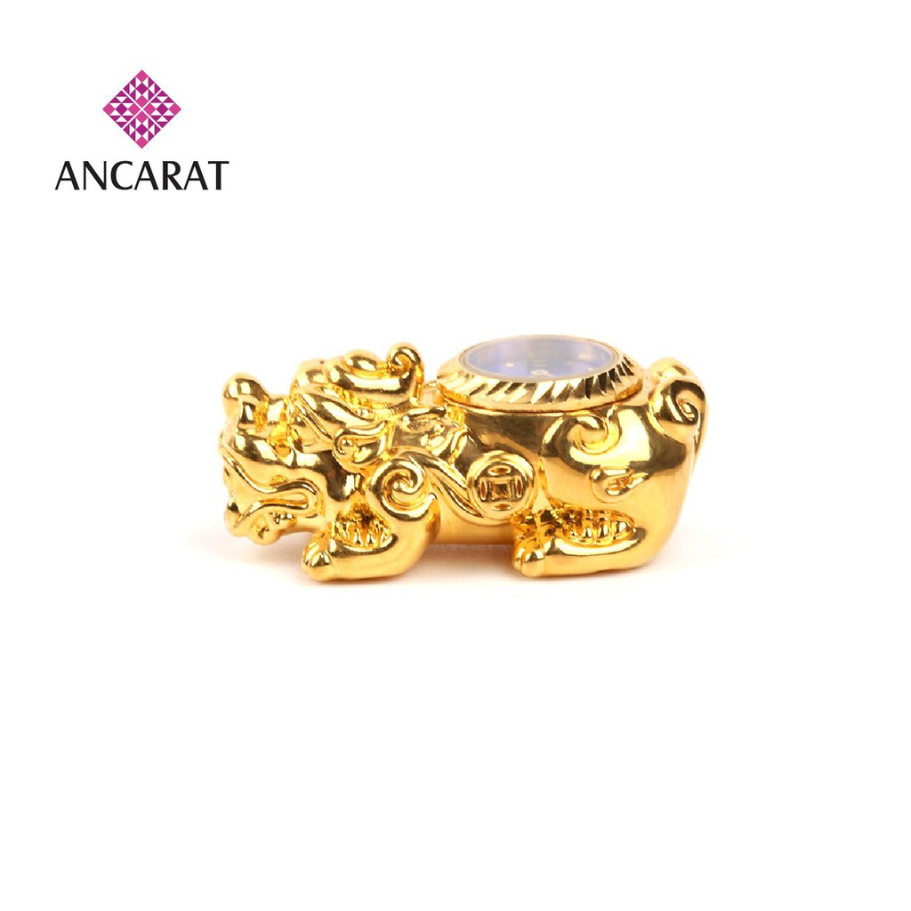 Charm Tỳ hưu đồng hồ phong thủy mệnh Thủy - Miễn phí tết dây - Ancarat