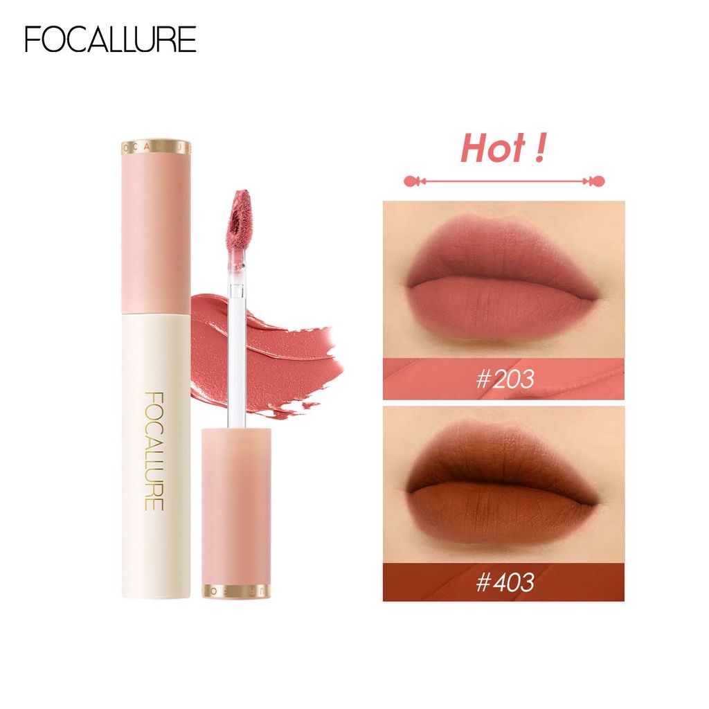 FOCALLURE Makeup Lipstick Lip Gloss Matte Liquid Lip Tint Cream Pigment Long Lasting Silky Texture For Lips Women’s Cosmetics