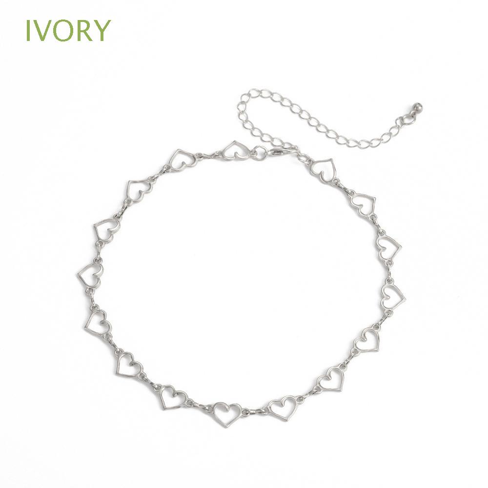 vòng cổ Hợp Kim Mặt Trái Tim Dễ Thương Cho Nữ