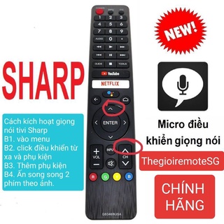 REMOTE ĐIỀU KHIỂN TIVI SHARP GIỌNG NÓI