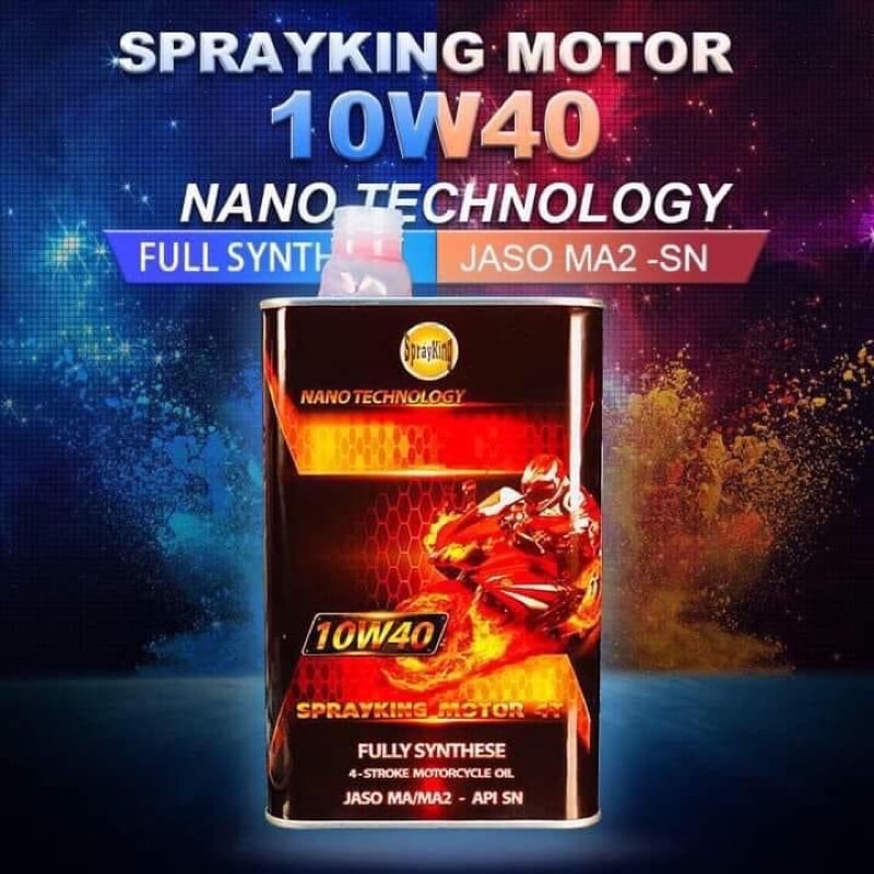 Nhớt Sprayking Moto 10w40 full tổng hợp dành cho xe máy