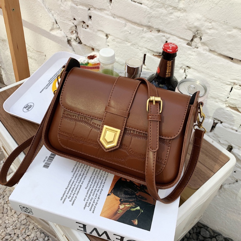 IELGY Túi Đeo Vai Thời Trang Hàn Quốc Họa Tiết Đá Dễ Phối Đồ Cho Nữ