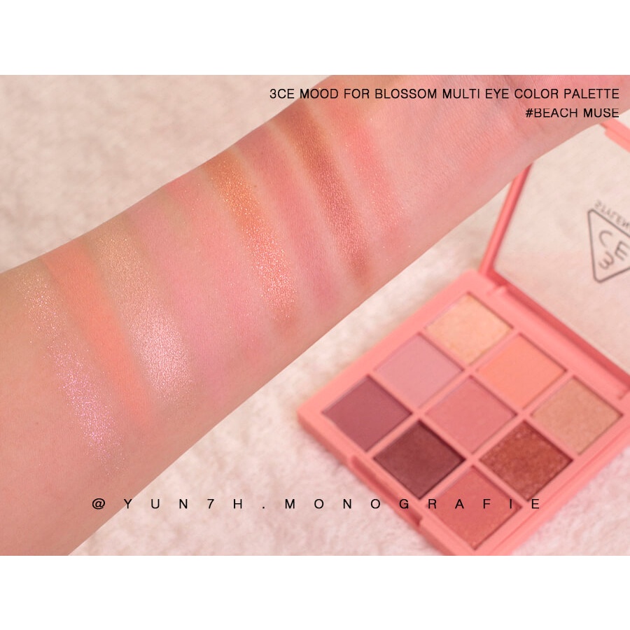 BẢNG PHẤN MẮT 3CE 9 Ô MULTI EYE COLOR PALETTE BEACH MUSE CHÍNH HÃNG