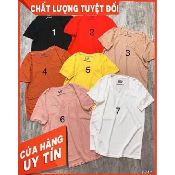 ÁO THUN CỔ TIM vải cotton giấy lụa hàng hot- hình thật