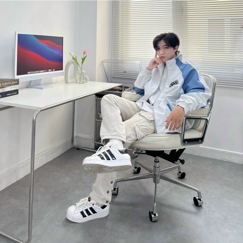 Áo khoác gió dù 2 lớp symbol phong cách trẻ trung năng động - Hàng mới về