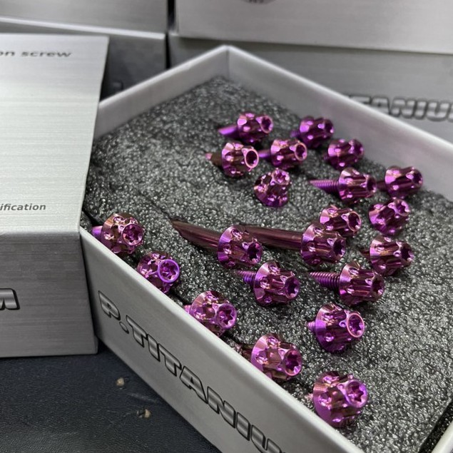 [COMBO] ỐC LỐC MÁY TITANTIUM GR5 (bolts - salaya G3)  CHO XE GẮN MÁY