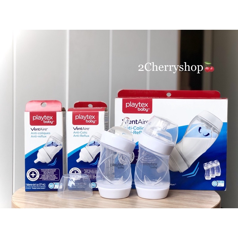 Núm ty bình sữa Playtex cổ rộng mẫu mới [Hàng Mỹ]