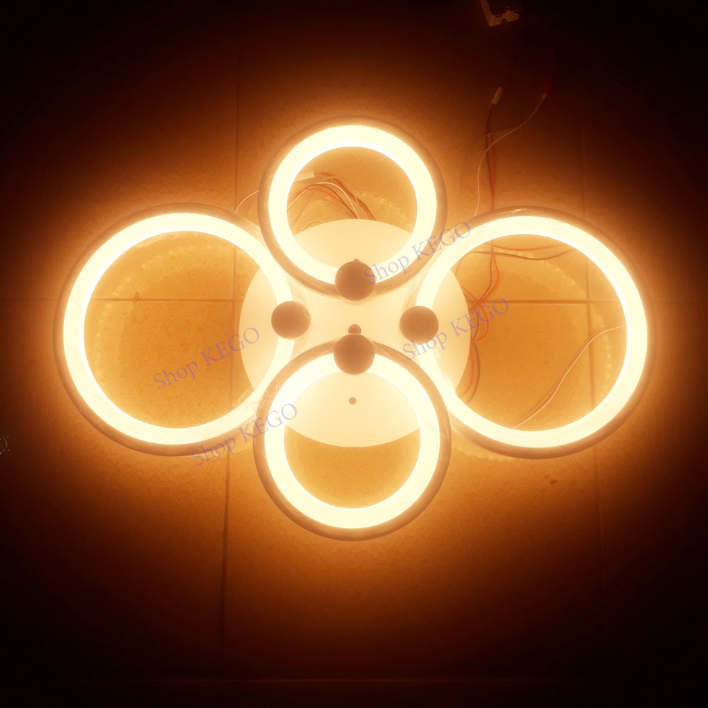 Đèn LED ốp trần trang trí hiện đại V4-4 vòng