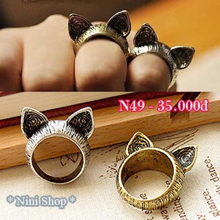 [Part 1] Nhẫn hình thú đáng yêu - cá tính (kéo sang phải xem thêm mẫu)