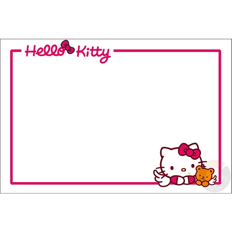 Bảng dán tường HELLO KITTY cho bé (Dùng bút lông)