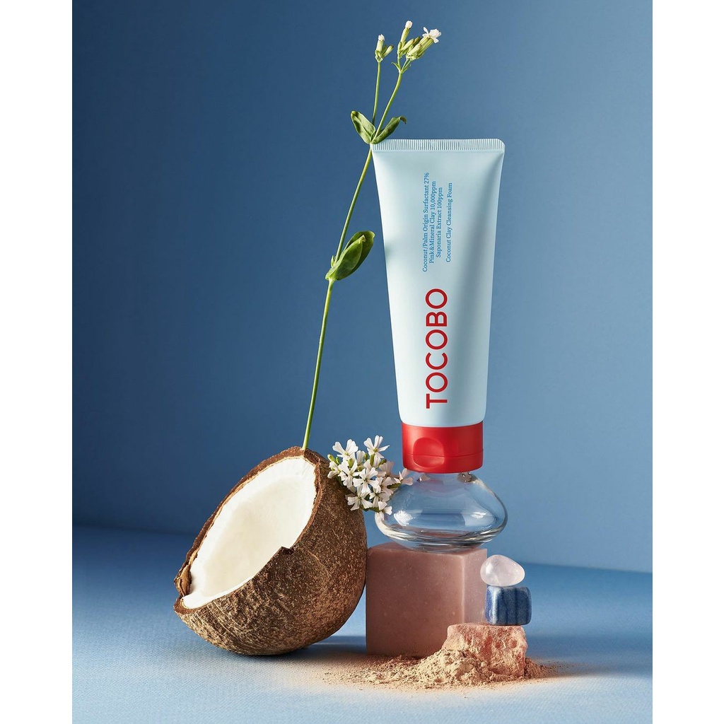 Sữa rửa mặt đất sét TOCOBO COCONUT CLAY CLEANSING FOAM