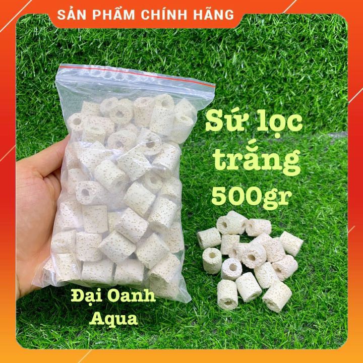 Sứ Lọc Trắng - Sứ Lọc Nước Bể Cá Cảnh (500G)