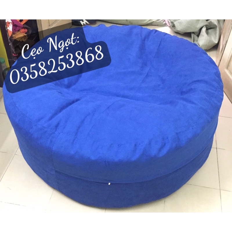 Ghế lười hạt xốp bánh rán tròn trụ