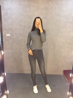 Áo len cổ lọ zara