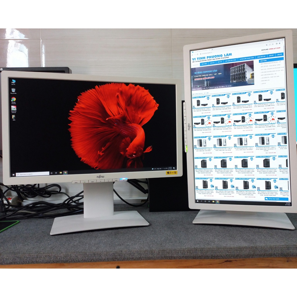 Màn Hình Fujitsu 23inch - Chuyên Đồ Họa - Panel IPS - Xoay Ngang Dọc - Bảo Hành 1 Năm