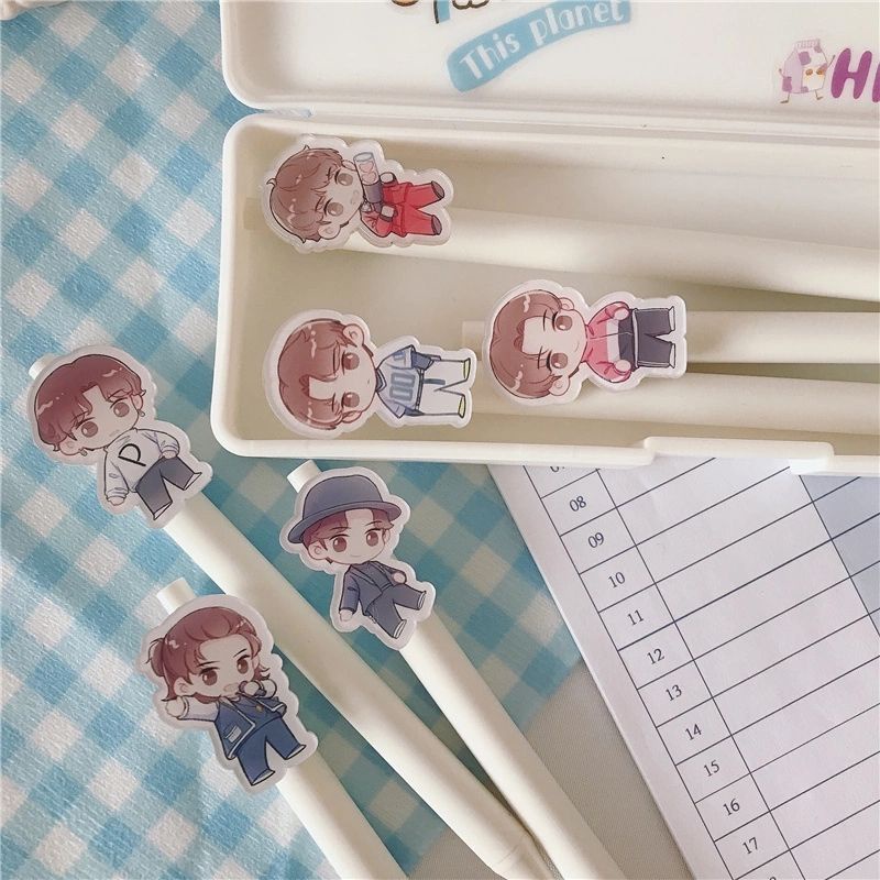 Bút Bi Hình Chibi Tiêu Chiến, Vương Nhất Bác, Hoa Thần Vũ Ngòi 0,5